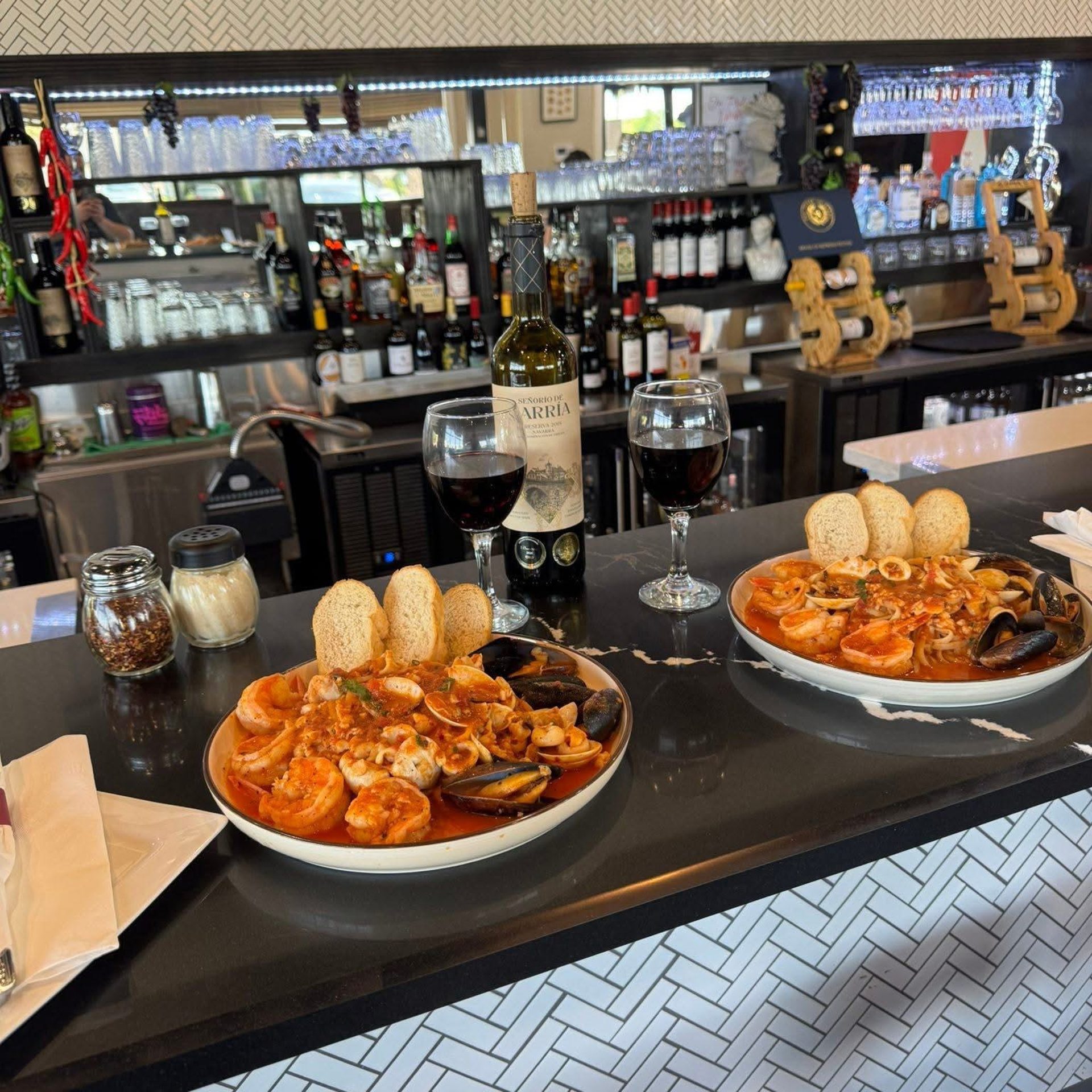 Roma's full bar